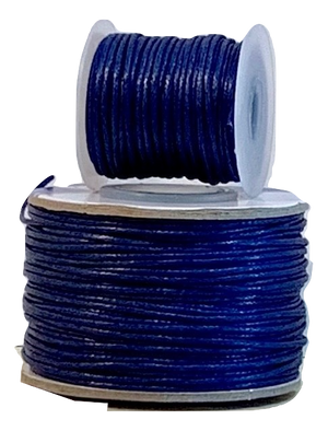 Wax Cotton Cord:  MIDNIGHT BLUE - 1MM