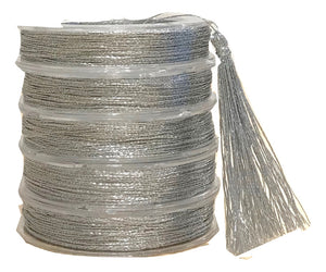 Metallic Silver - Tassel Cord