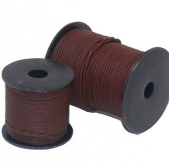 Indian Leather:    Natural Brown Mahogany - 25M Roll