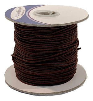 Elastic Cord - DARK BROWN - 1.2MM (50 Yards)