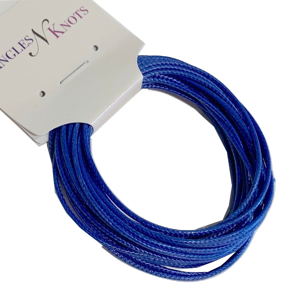 Sapphire - Wax Polyester Surfer Cord - 5 or 10 yards