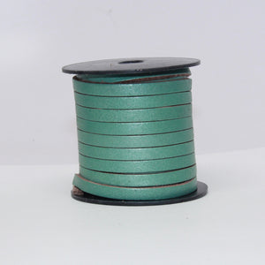 Indian Leather:  5MM Flat Metallic Fern