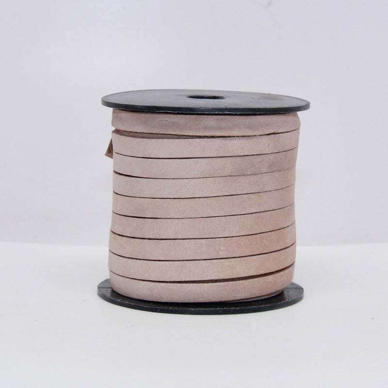 Indian Leather:  5MM Flat Natural