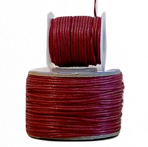 Wax Cotton Cord:  BERRY - 1MM