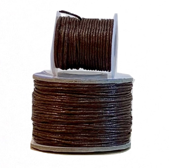 Wax Cotton Cord:  CHOCOLATE - 1MM