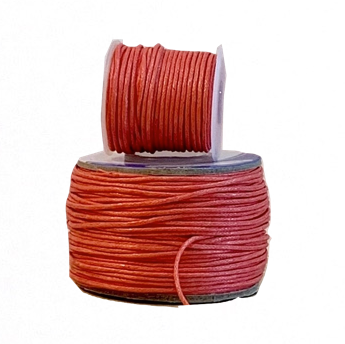 Wax Cotton Cord:  CORAL - 1MM