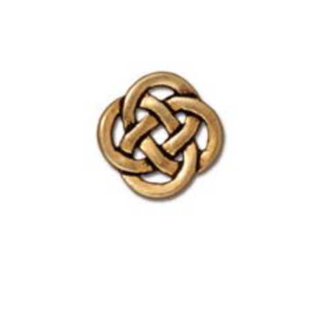 Small Open Celtic Link :  Gold:  Tierracast