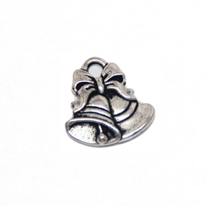 Christmas Bell Charm - Silver - TierraCast
