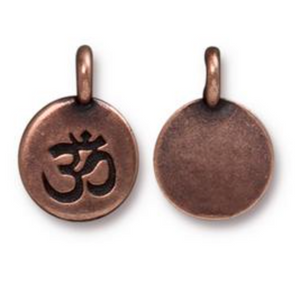 Circle Ohm Charm - Copper - TierraCast