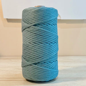 Cyan - 5MM Single Strand Cotton Macrame Cord (100M)