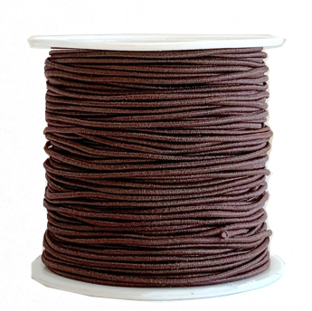 Elastic Cord 1MM - DARK BROWN (20 yds)