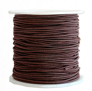Elastic Cord 1MM - DARK BROWN (20 yds)