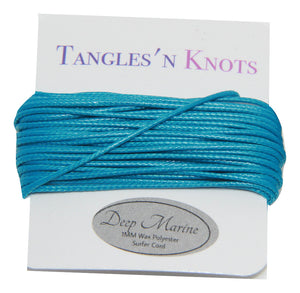 Deep Marine - Wax Polyester Surfer Cord - 5 or 10 yards