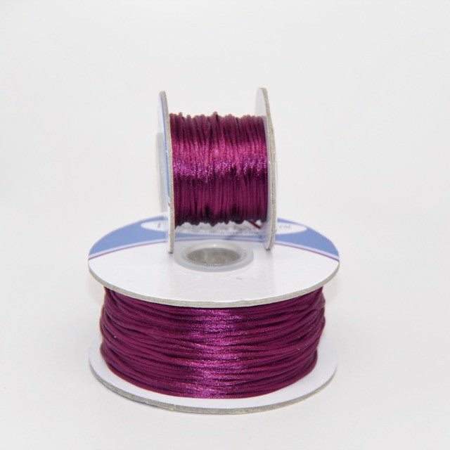 Deep Plum - Nylon Satin- 1MM