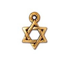 Drop, Star of David - Silver - TierraCast