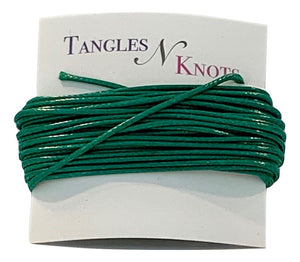 Emerald - Wax Polyester Surfer Cord - 5 or 10 yards