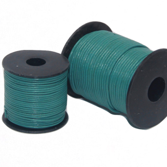 Indian Leather:    Emerald Blue - 25M Roll