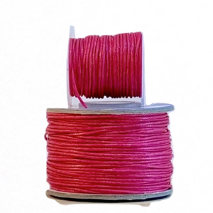 Wax Cotton Cord:  FUSCHIA - 1MM