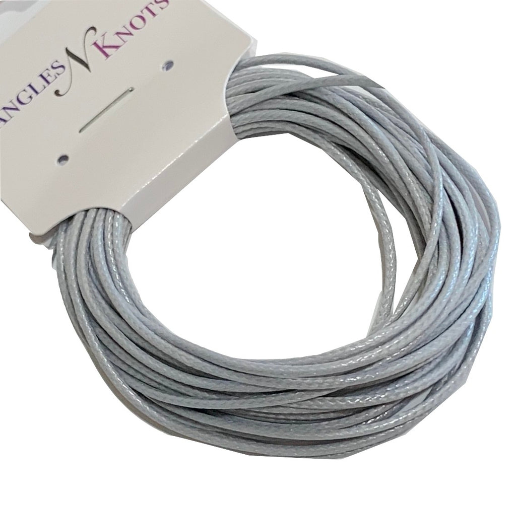 Ghost Gray - Wax Polyester Surfer Cord - 5 yard bundle