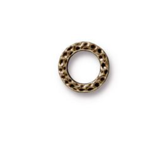 Small Hammertone Ring Link :  Bronze:  Tierracast