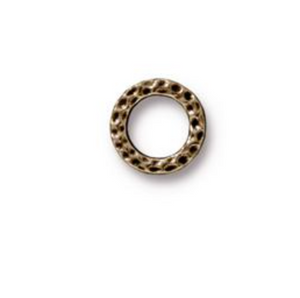 Small Hammertone Ring Link :  Bronze:  Tierracast