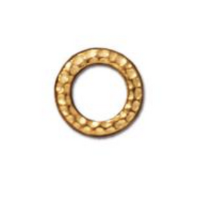 Small Hammertone Ring Link :  Gold:  Tierracast