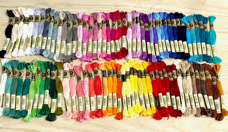 6 Strand Embroidery Floss Variety Pack:  87 Skeins