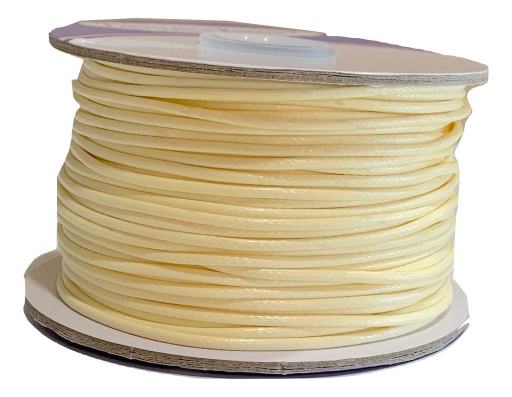 Cream - Wax Polyester Surfer Cord - 45 yd rolls