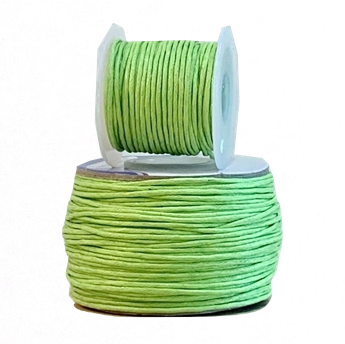 Wax Cotton Cord:  LIME - 1MM