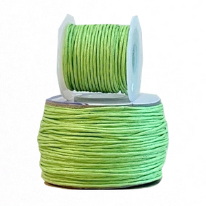 Wax Cotton Cord:  LIME - 1MM