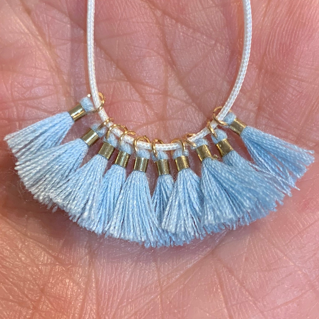 Light Blue - Tiny Tassel