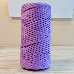 Lilac - 5MM Single Strand Cotton Macrame Cord (100M)