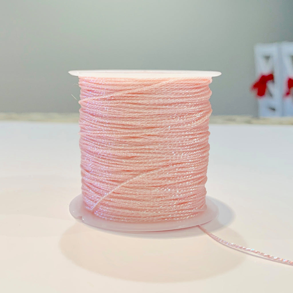 Metallic Strand Cord - Baby Pink