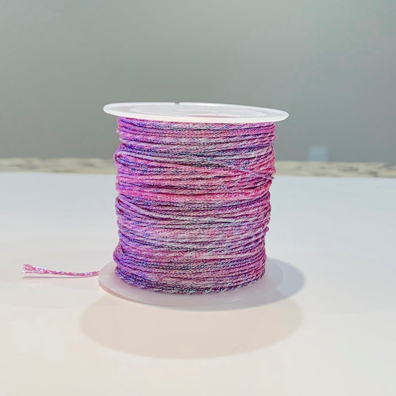 Metallic Strand Cord - Pink Flower Mix