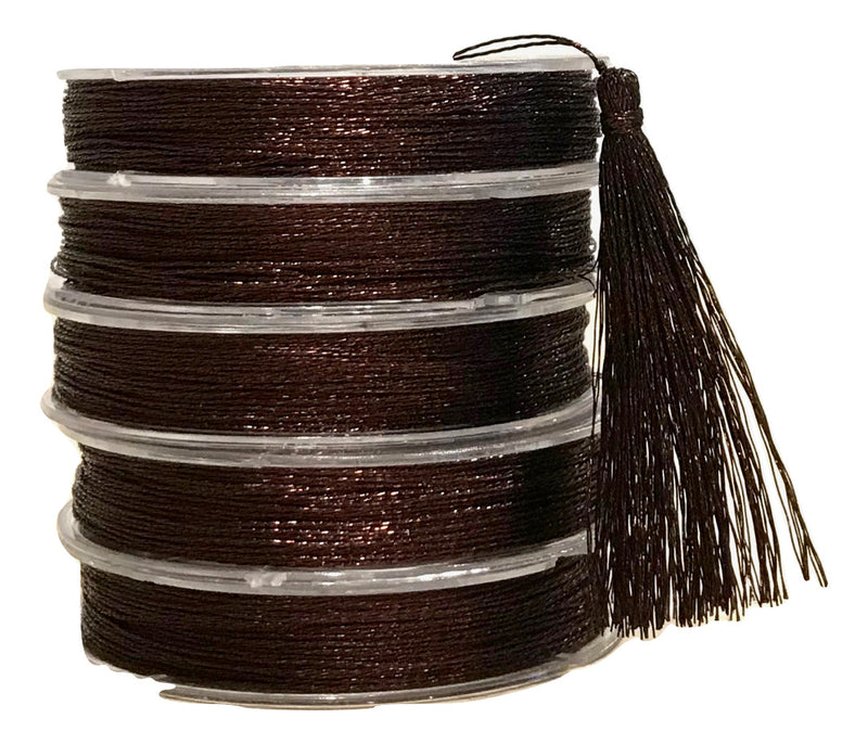 Metallic Dark Brown - Tassel Cord