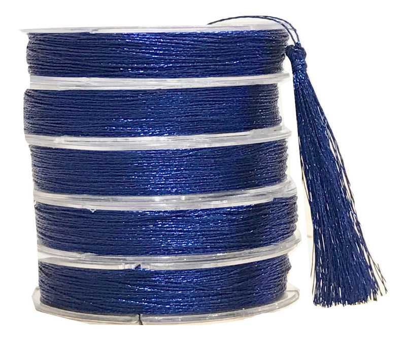 Metallic Deep Blue - Tassel Cord