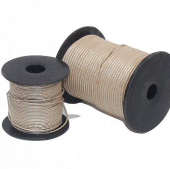 Indian Leather:    Metallic Sand - 25M Roll