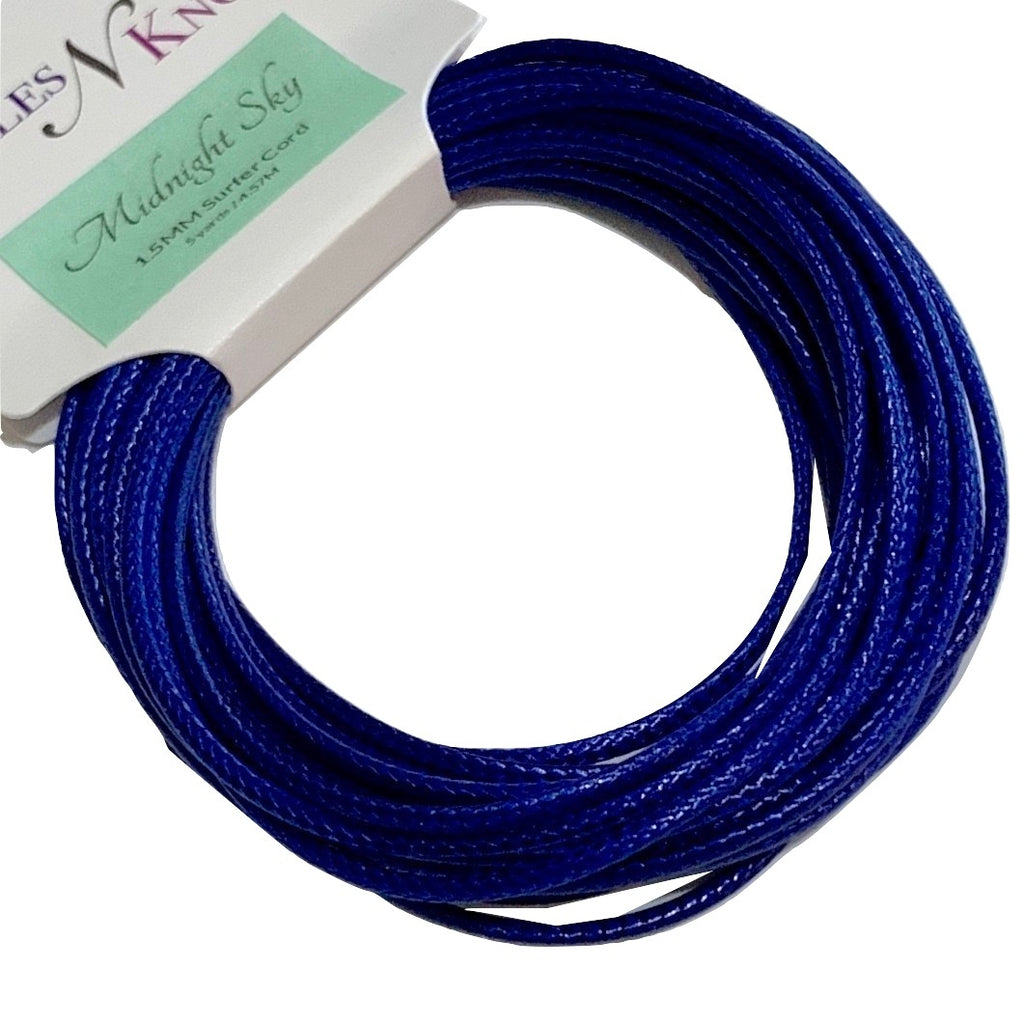 Midnight Sky - Wax Polyester Surfer Cord - 5 yard bundle