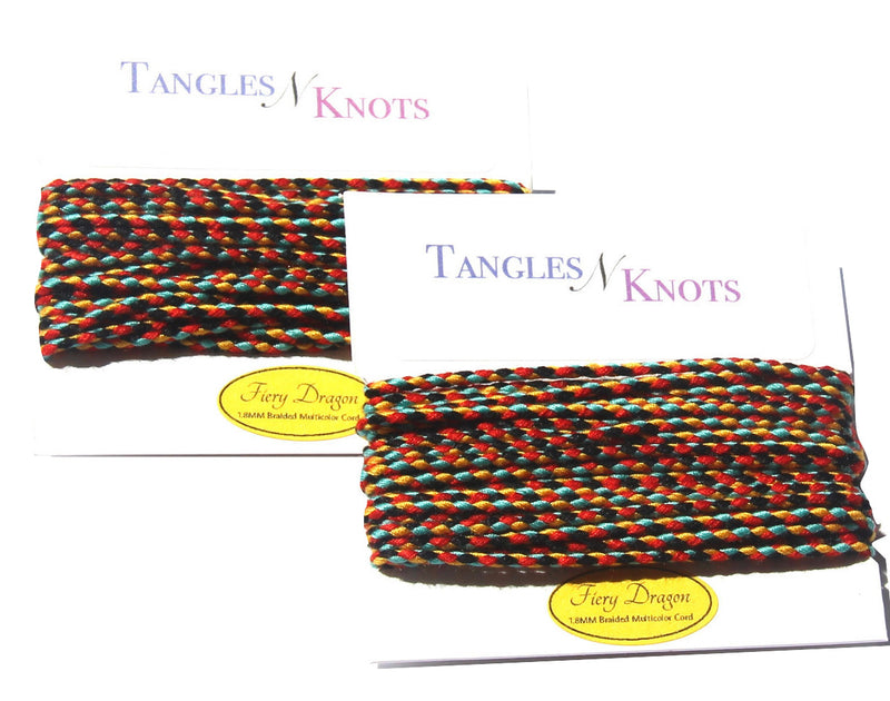 Nylon Braided Multi-Color Cord - Fiery Dragon