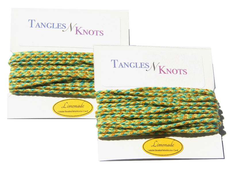 Nylon Braided Multi-Color Cord - Limonade