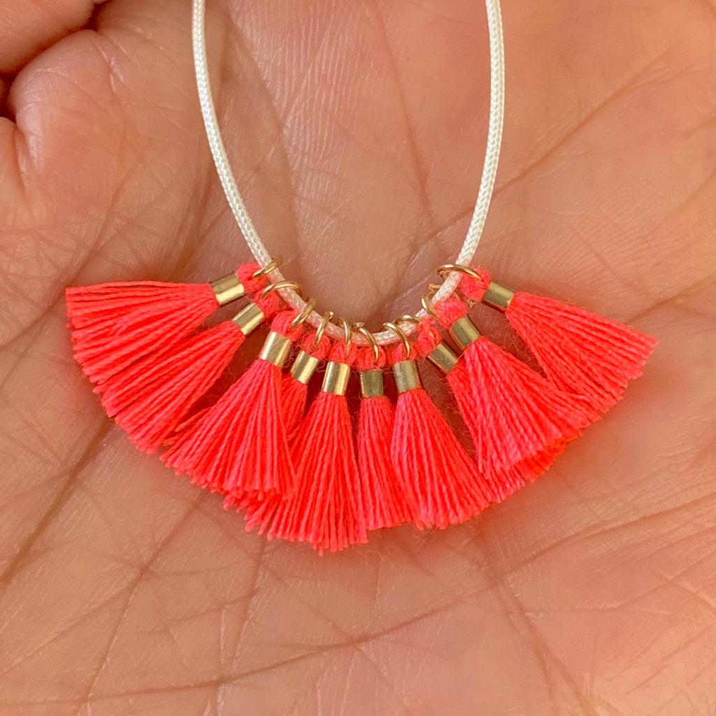 Florescent Orange - Tiny Tassel