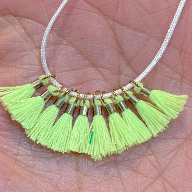 Neon Lime - Tiny Tassel