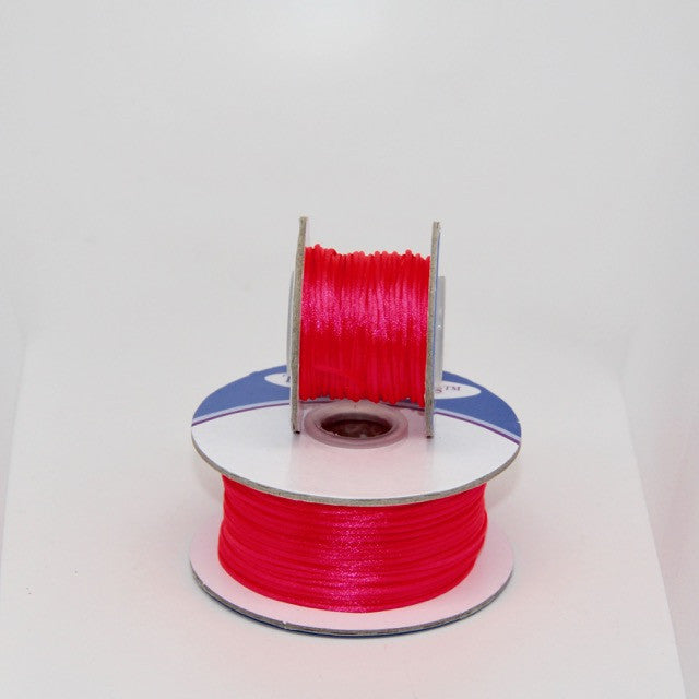 DIY Crafts Black Nylon Satin Cord, Rattail Trim Thread(1mm, 109