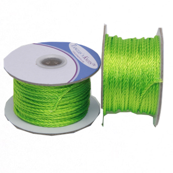Nylon Twisted Cord - Lime - 2mm & 3mm (CLEARANCE)