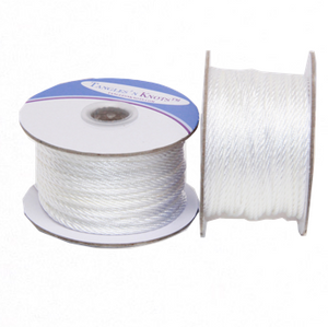 Nylon Twisted Cord - White - 2mm & 3mm (CLEARANCE)