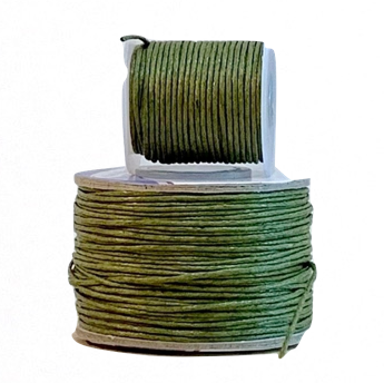 Wax Cotton Cord:  OLIVE DRAB - 1MM
