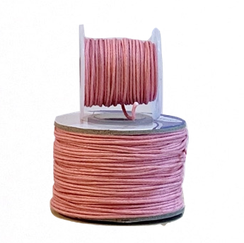 Wax Cotton Cord:  PINK - 1MM