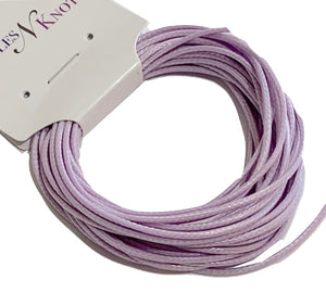 Pale Lavender - Wax Polyester Surfer Cord - 5 yard bundle