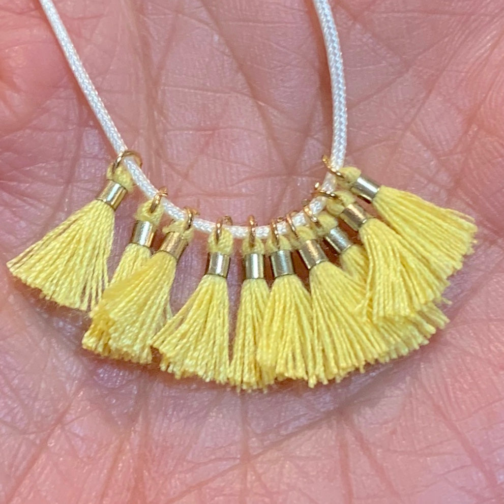 Pale Yellow - Tiny Tassel