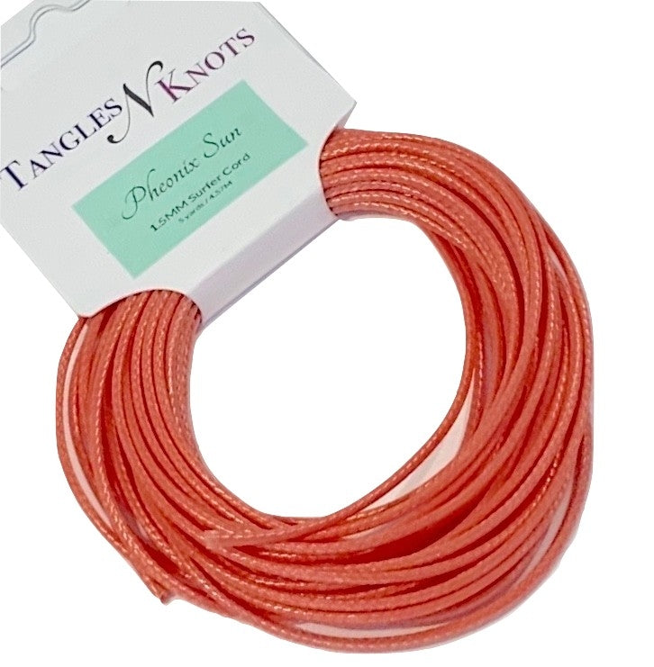 Pheonix Sun - Wax Polyester Surfer Cord - 5 or 10 yards
